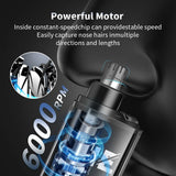 NNEOBA Rechargeable Electric Nose Ear Hair Trimmer Mini Pocket Sized Blue