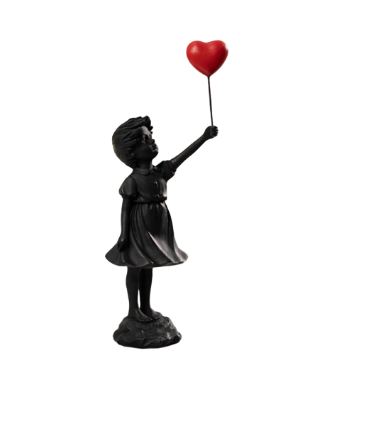NNEOBA Banksy Balloon Girl Sculpture