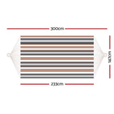 NNEDSZ Hammock Bed Outdoor Camping Hammocks Beige Grey