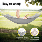 NNEDSZ Hammock Bed w/ Travel Bag Outdoor Lounge Chair Grey