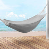 NNEDSZ Hammock Bed w/ Travel Bag Outdoor Lounge Chair Grey