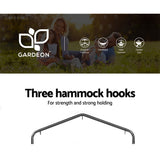 NNEDSZ Outdoor Hammock Chair with Stand Swing Hanging Hammock Garden Cream