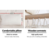 NNEDSZ Outdoor Hammock Chair with Stand Swing Hanging Hammock Garden Cream