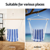 NNEDSZ Hammock Chair Swing Camping Blue