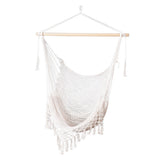 NNEDSZ Hammock Chair Swing Camping Mesh Cream