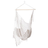 NNEDSZ Hammock Chair Swing Camping Mesh Cream