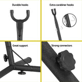 NNEDSZ Hammock Chair Outdoor Camping Hanging with Stand Cream