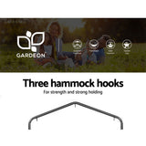 NNEDSZ Outdoor Hammock Chair with Stand Hanging Hammock with Pillow Cream