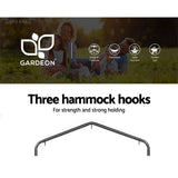 NNEDSZ Outdoor Hammock Chair with Stand Cotton Swing Relax Hanging 124CM Cream