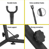NNEDSZ Hammock Chair Outdoor Camping Hanging with Stand Cream