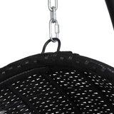 NNEDSZ Gardeon Outdoor Egg Swing Chair Wicker Furniture Pod Stand Armrest Black