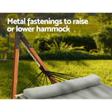 NNEDSZ Hammock Bed Outdoor Camping Timber Hammock with Stand Grey