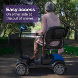 NNEMB Mid-Sized Lithium Fast Easy Charge Mobility Scooter, Blue