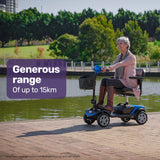 NNEMB Mid-Sized Lithium Fast Easy Charge Mobility Scooter, Blue