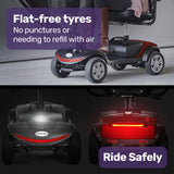 NNEMB Mid-Sized Lithium Fast Easy Charge Mobility Scooter, Red