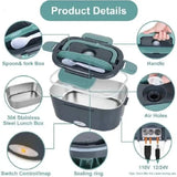 NNEOBA Electric Lunch Box Portable Food Warmer