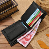 Classic Leather Men's Coin Pocket Wallet