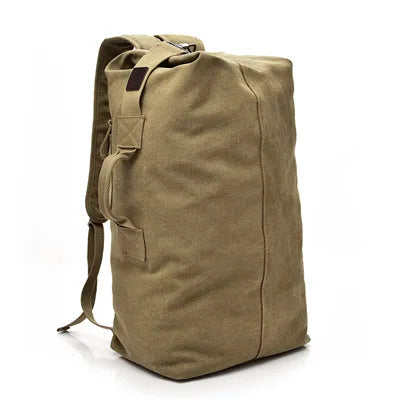 NNEOBA Canvas Travel Backpack Hand Shoulder Bag Green