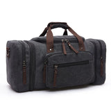 NNEOBA Canvas Travel Duffel Tote Bag Black