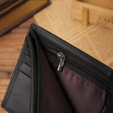 Classic Leather Men's Coin Pocket Wallet