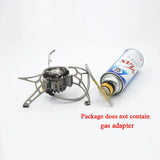 NNEOBA 1000ml Dual-Fuel Gasoline Gas Stove Silver