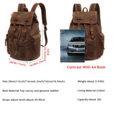 NNEOBA Men's Vintage Canvas Backpack
