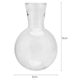 NNEOBA Glass and Wood Vase Planter Terrarium Table Desktop Hydroponics Plant Bonsai Flower Pot Hanging Pots with Wooden Tray Home Decor