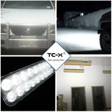 NNEOBA 7 Inch 18x3W LED Light Bar - Ultra Flood Lights
