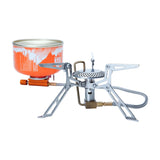 NNEOBA Camping Gas Stove 2800W Dual-Channel Silver