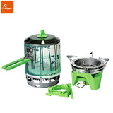 NNEOBA Compact Camping Gas Burner Cooking System Green