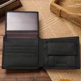 Classic Leather Men's Coin Pocket Wallet
