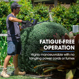 NNEMB HH4 20V Cordless Electric Hedge Trimmer Kit, with Lithium Battery and Fast Charger