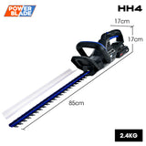 NNEMB HH4 20V Cordless Electric Hedge Trimmer Kit, with Lithium Battery and Fast Charger
