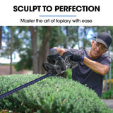 NNEMB HH4 20V Cordless Electric Hedge Trimmer Kit, with Lithium Battery and Fast Charger