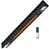 NNEMB 2000W Electric Outdoor Strip Heater, Carbon Fiber Element, Wall Ceiling or Hanging Mount, Remote , LED Screen, 9 Radiant Heat Settings, 24 Hr Timer