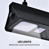 NNEMB 2000W Electric Outdoor Strip Heater, Carbon Fiber Element, Wall Ceiling or Hanging Mount, Remote , LED Screen, 9 Radiant Heat Settings, 24 Hr Timer