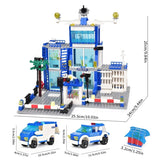 NNEOBA City Police Station Building Blocks Set (753PCS)