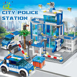 NNEOBA City Police Station Building Blocks Set (753PCS)