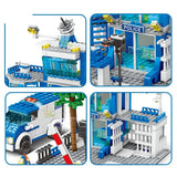 NNEOBA City Police Station Building Blocks Set (753PCS)
