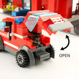 NNEOBA Fire Station Building Blocks Set for Kids (756pcs)