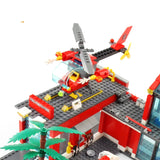 NNEOBA Fire Station Building Blocks Set for Kids (756pcs)