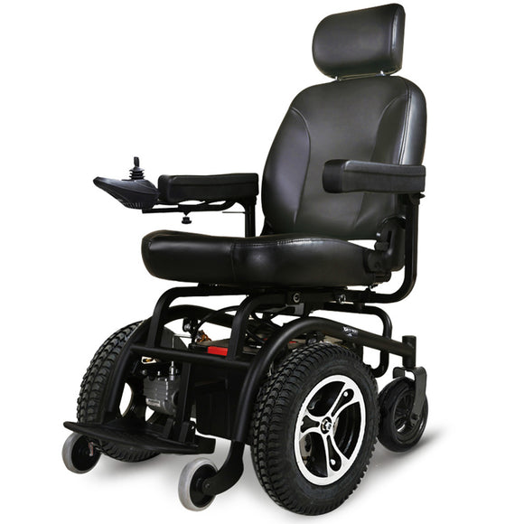NNEMB Front Wheel Drive Power Electric Wheelchair, Up to 35km Range, Ultra-Comfortable, Safe Stable Non-Slip Anti-Roll Back Power Assist Chair