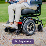 NNEMB Front Wheel Drive Power Electric Wheelchair, Up to 35km Range, Ultra-Comfortable, Safe Stable Non-Slip Anti-Roll Back Power Assist Chair