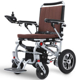 NNEMB Ultra-Light Power Wheelchair, Tight Turning, Airline Approved, ARTG Certified, Aluminium Frame, Lithium Battery, Brown