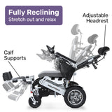NNEMB Power Electric Wheelchair, Folding, ARTG Certified, Recline Adjustment, Headrest, Aluminium Frame, Lithium Battery, Folding