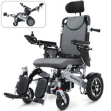 NNEMB Power Electric Wheelchair, Folding, ARTG Certified, Recline Adjustment, Headrest, Aluminium Frame, Lithium Battery, Folding