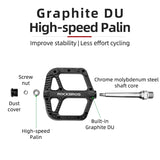 NNEOBA Ultralight Flat Platform Bicycle Pedals Nylon Composite Black