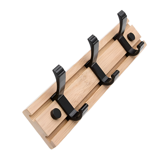 NNEOBA Fashion Style Bedroom Furniture Coat Rack Clothes Hanger Hooks Living Room Closet Bamboo Hat Racks Coat Hanger Wall Hook