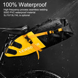 NNEOBA Waterproof 13L Bike Saddle Bag Foldable Rear Tail Trunk Yellow