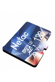 Netac 128GB MicroSD Memory Card with SD Adapter Class 10 U3 V30 A1, Up to 100MB/s